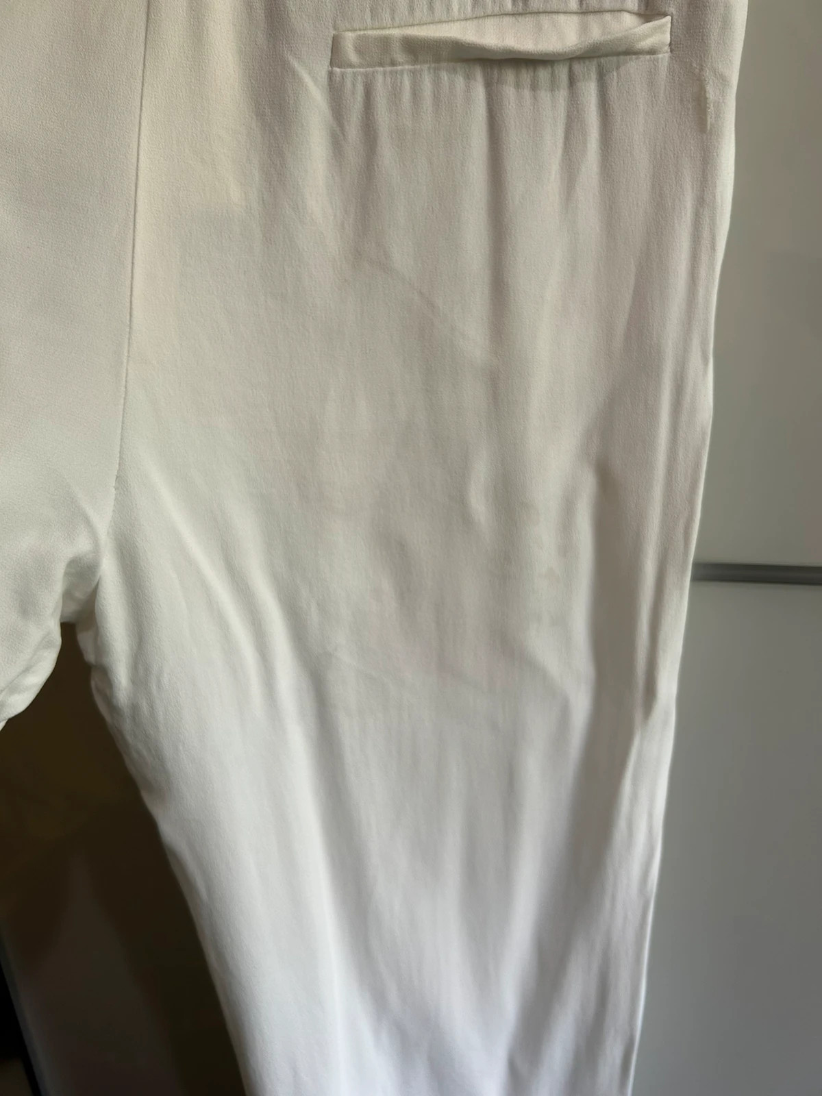 pantalon sarouel Mango 42 blanc fluide chic taille haute – MNG Suit – taille XL / 42 / 14 4