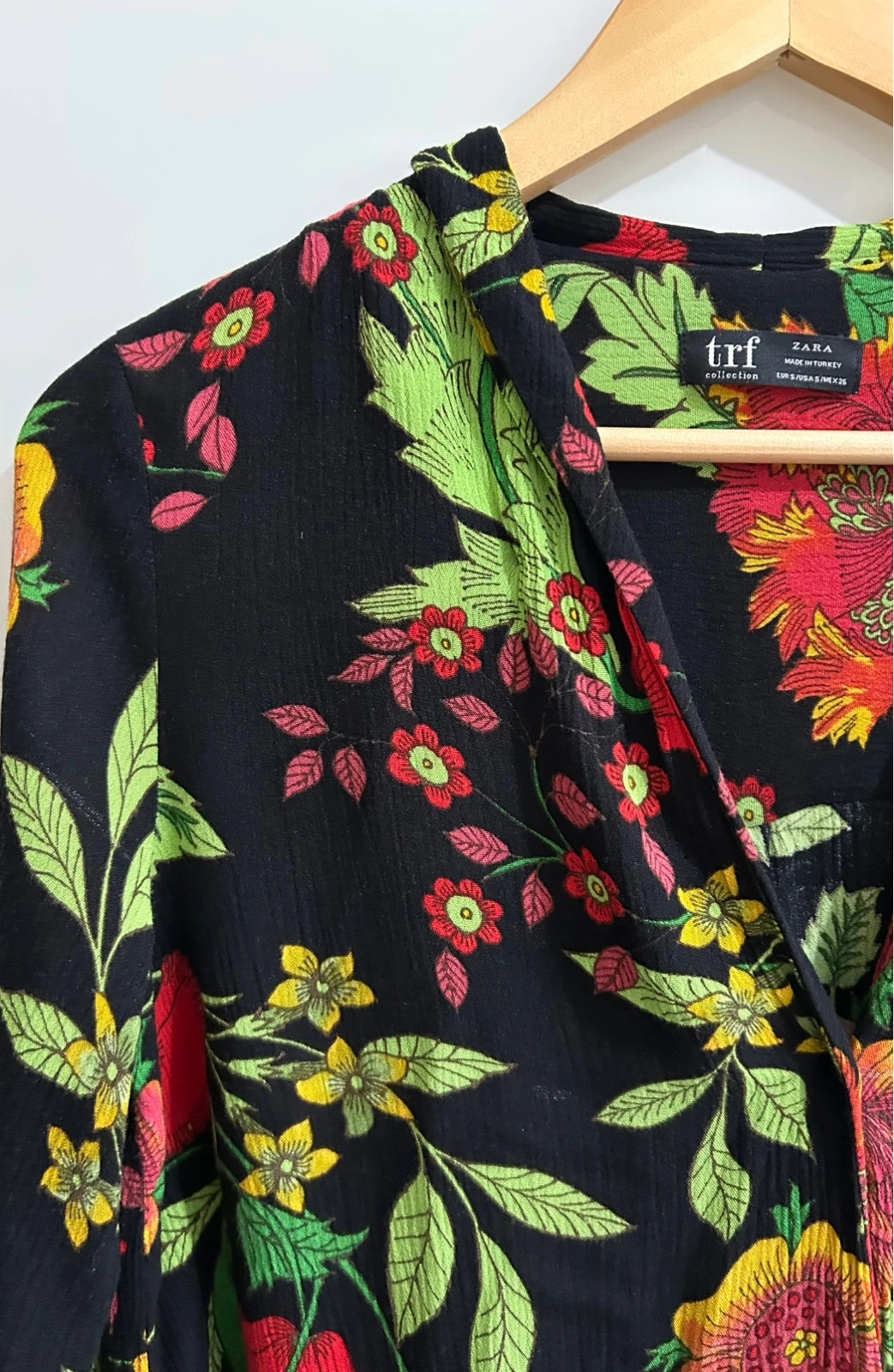 Blouse Zara TRF fleurie bohème multicolore T36 – Zara – taille S / 36 / 8 2