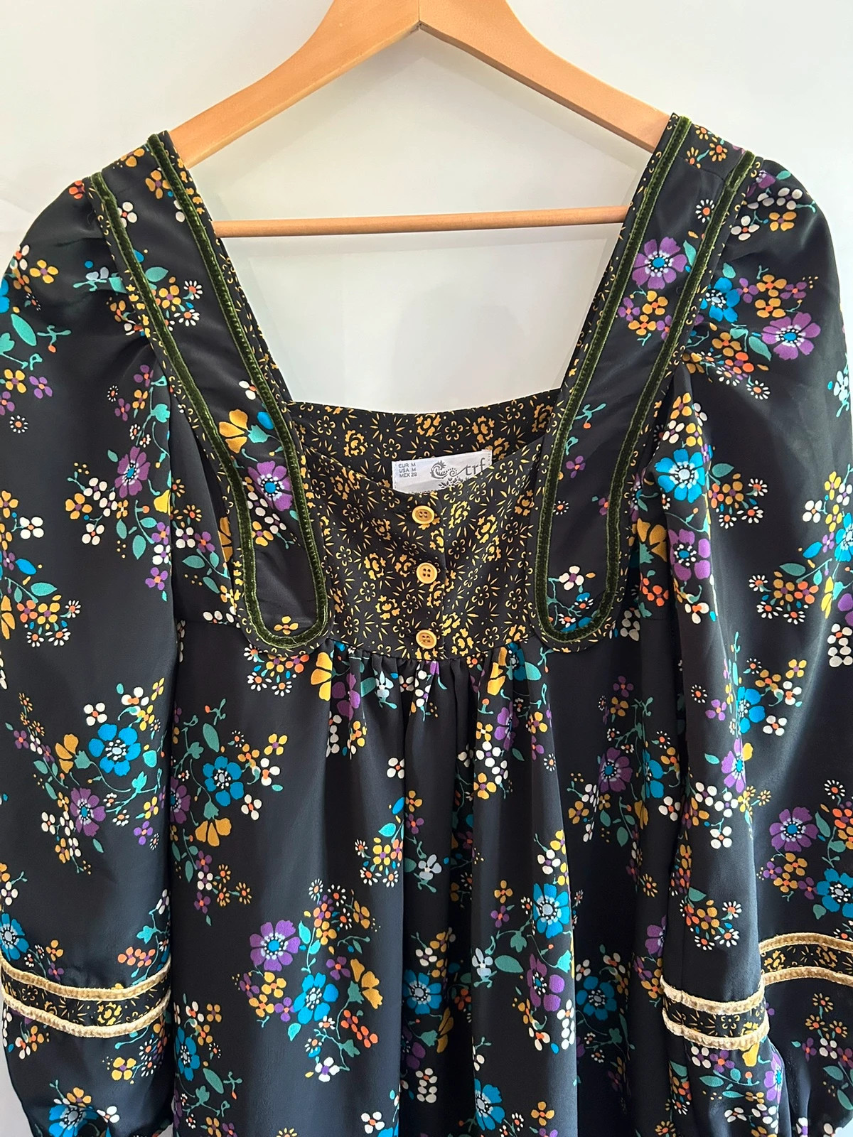 Robe Zara fleurie style bohème inspi vintage T.M – Zara – taille M / 38 / 10 3