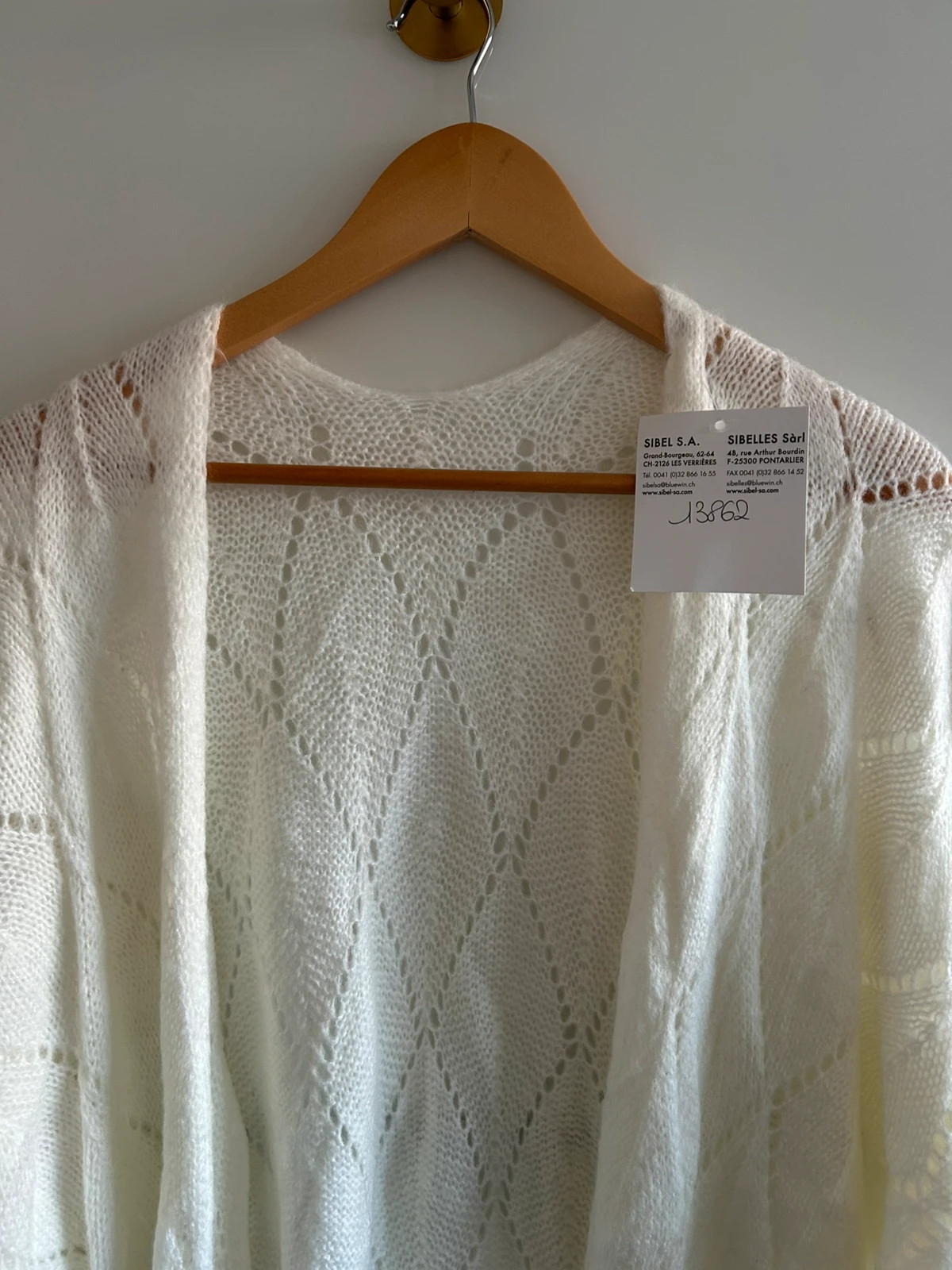 Cardigan blanc maille légère amples printemps Tunique (jusqu'à XL) neuf avec étiquette – taille Taille unique 5