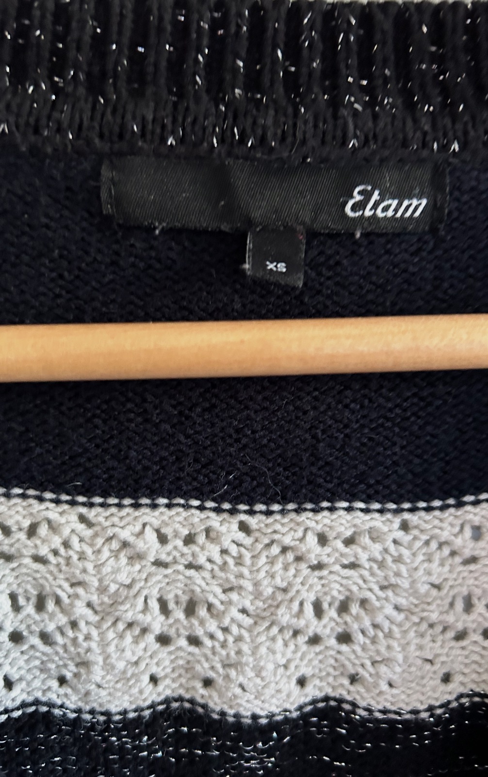 Gilet bicolore à rayures Etam – Etam – taille XS 2