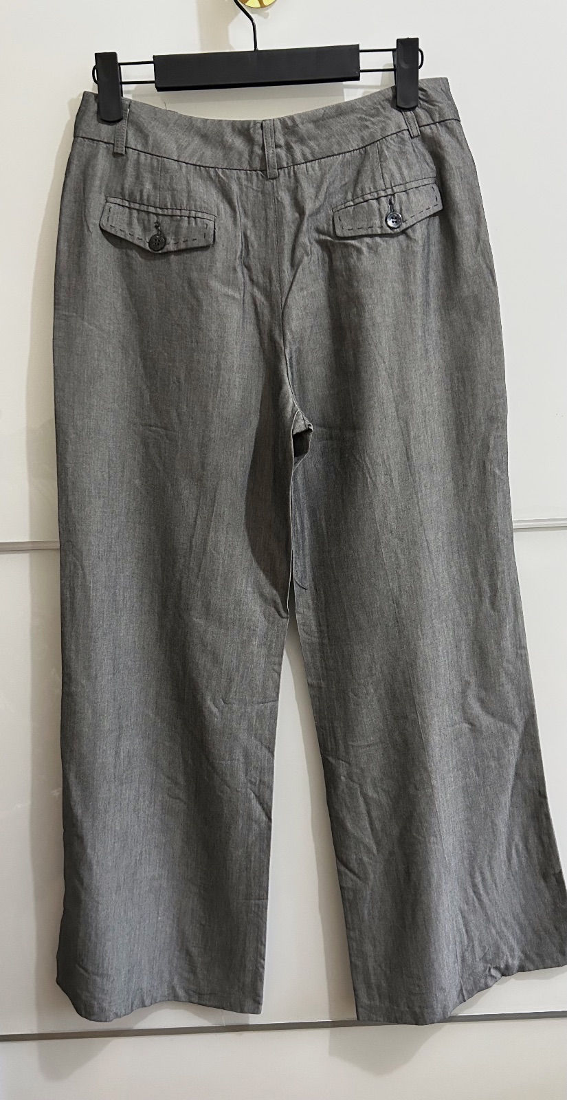 Pantalon Caroll 7|8 fluide jambe large bambou gris T36 – Caroll – taille 36 2