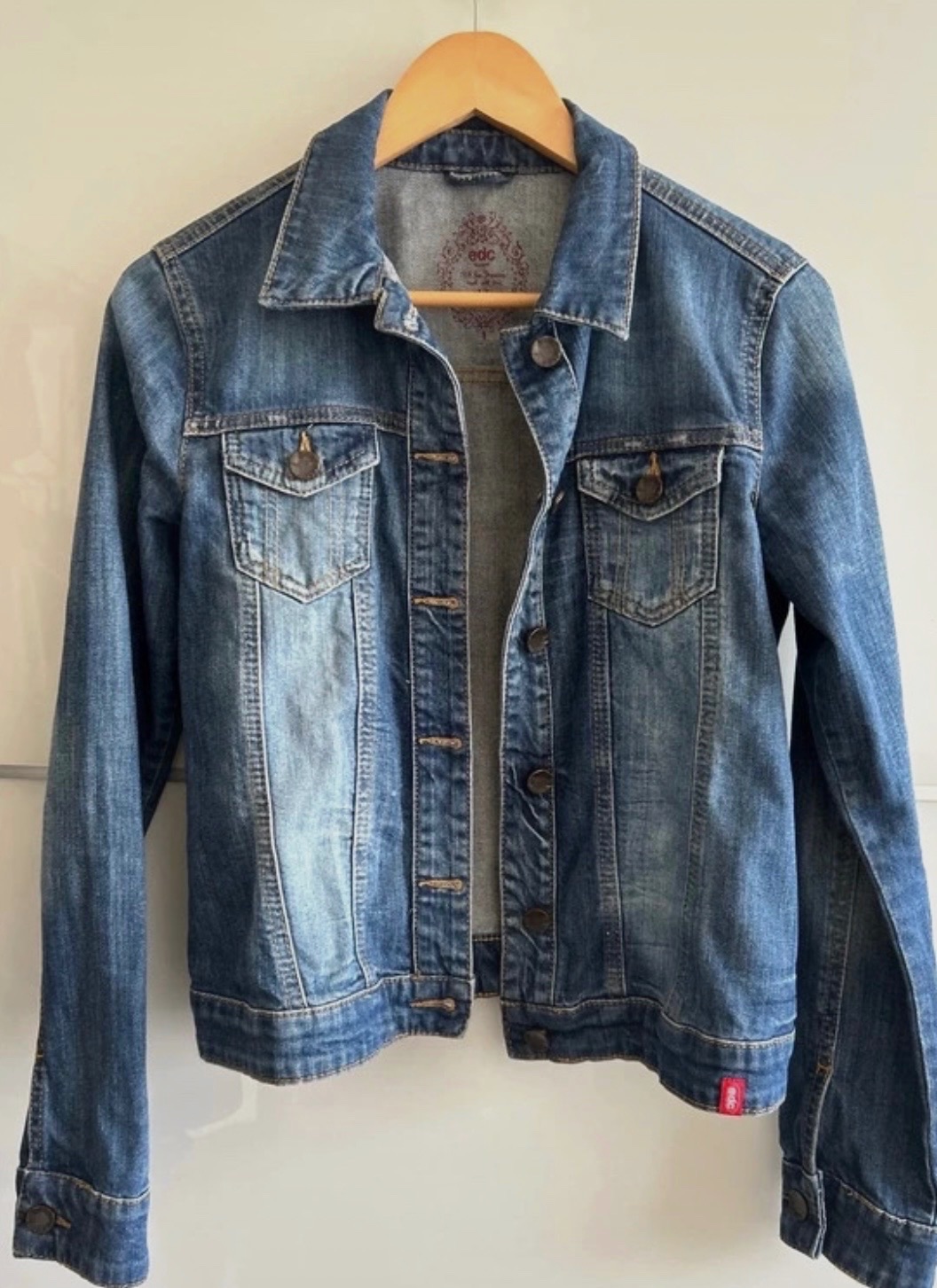 Veste en jean cintrée denim bleu EDC Esprit Taille M – Shein – taille M 5