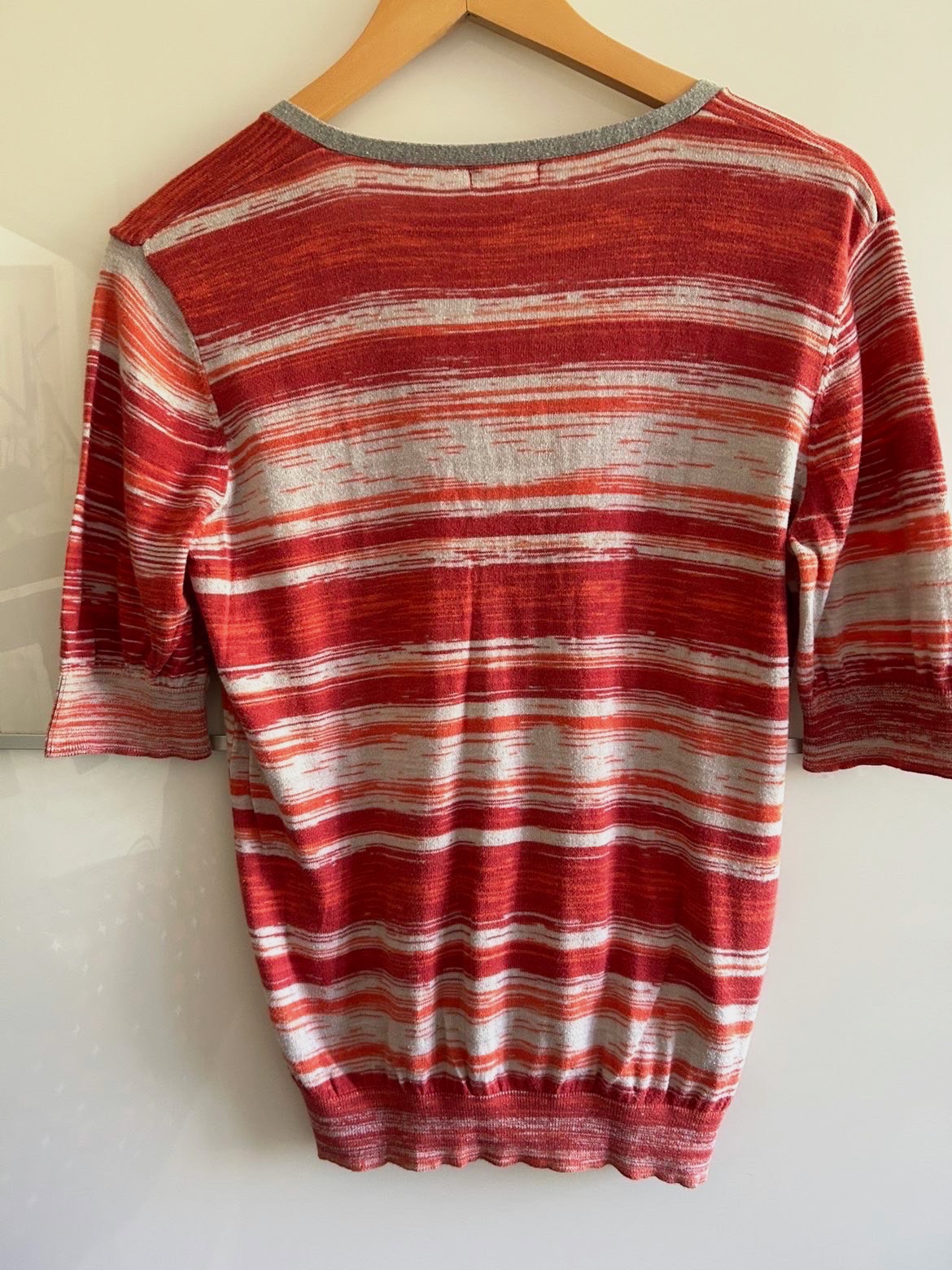 Pull fin henley Bensimon rouge et gris taille L – Bensimon – taille L 6