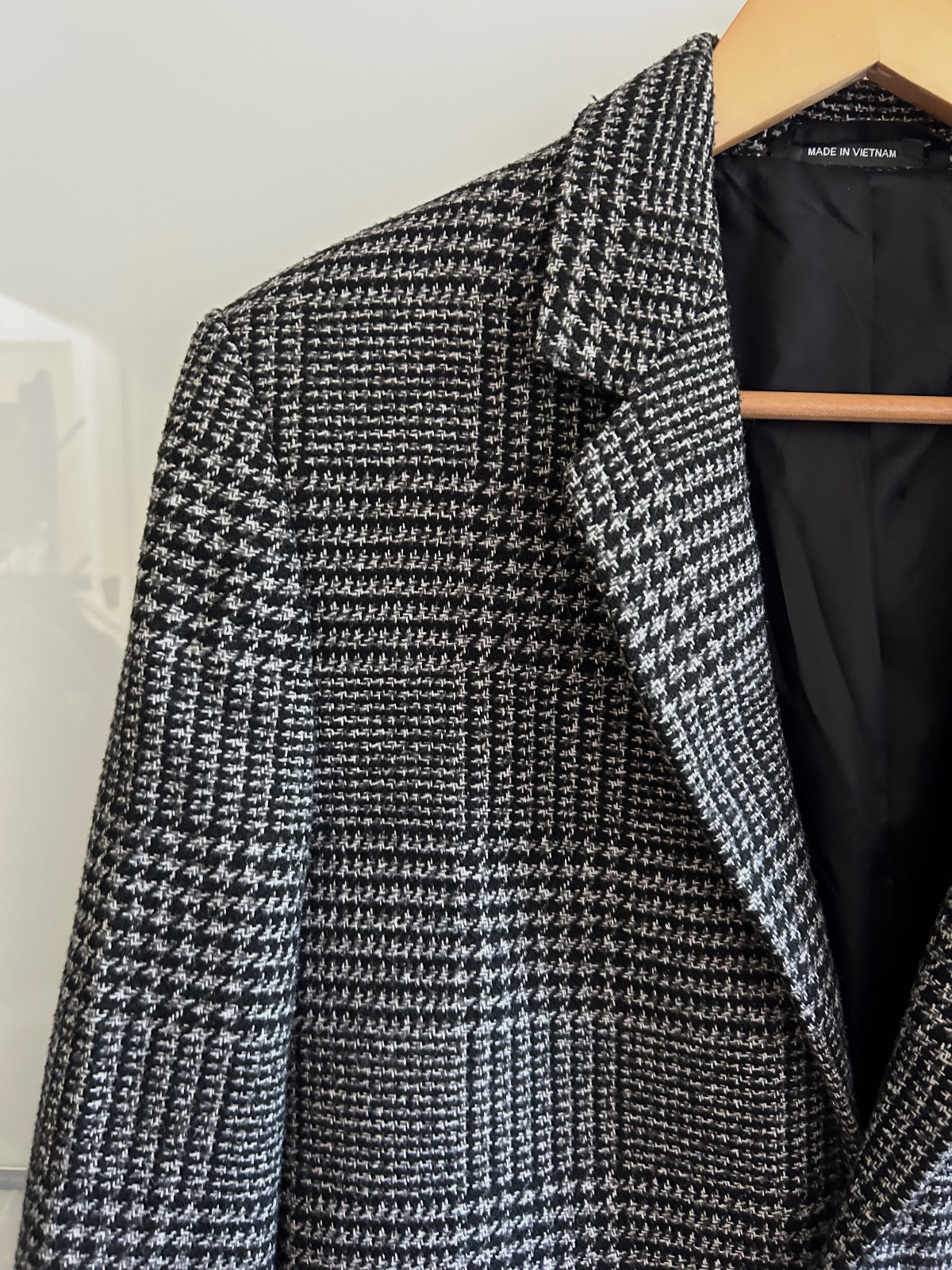 Manteau long à carreaux noir et blanc – Primark – taille XS 3