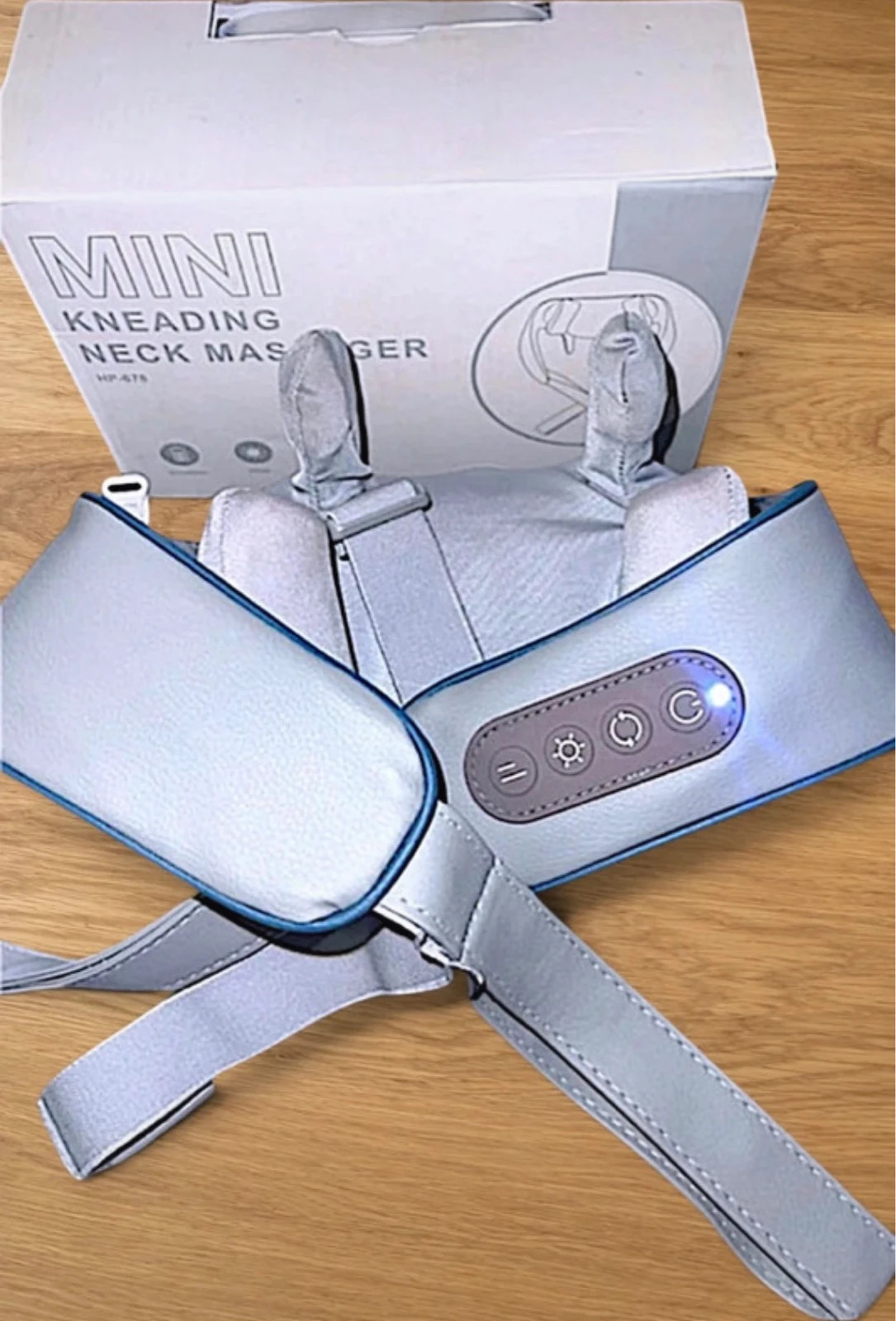 Masajeador Cervical Eléctrico con Calor HP-678 | Mini Kneading Neck Massager