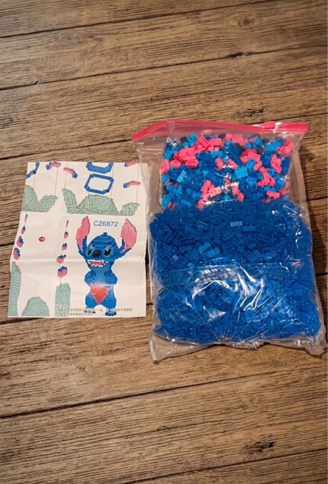 Kit de Construcción 3D • Stitch con Corazón • Mini Bloques – sin marca – taille Taille unique 2