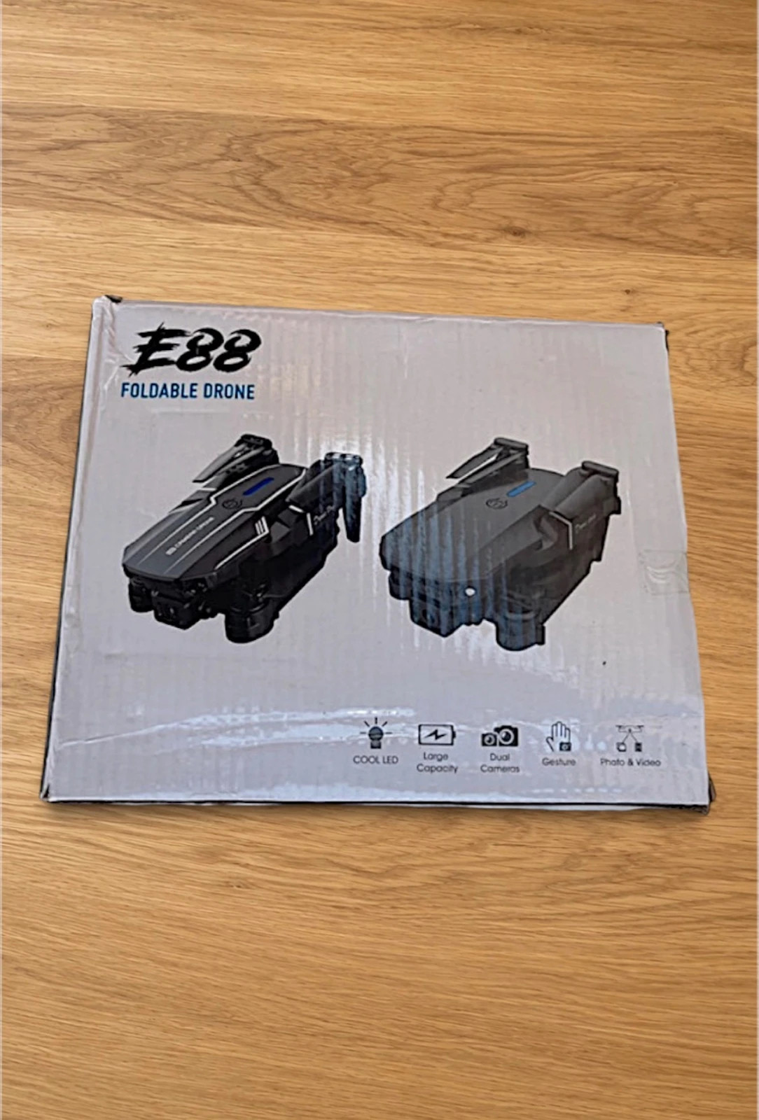 Dron E88 Plegable Negro • Cámara HD • Mando y Estuche – e88 4