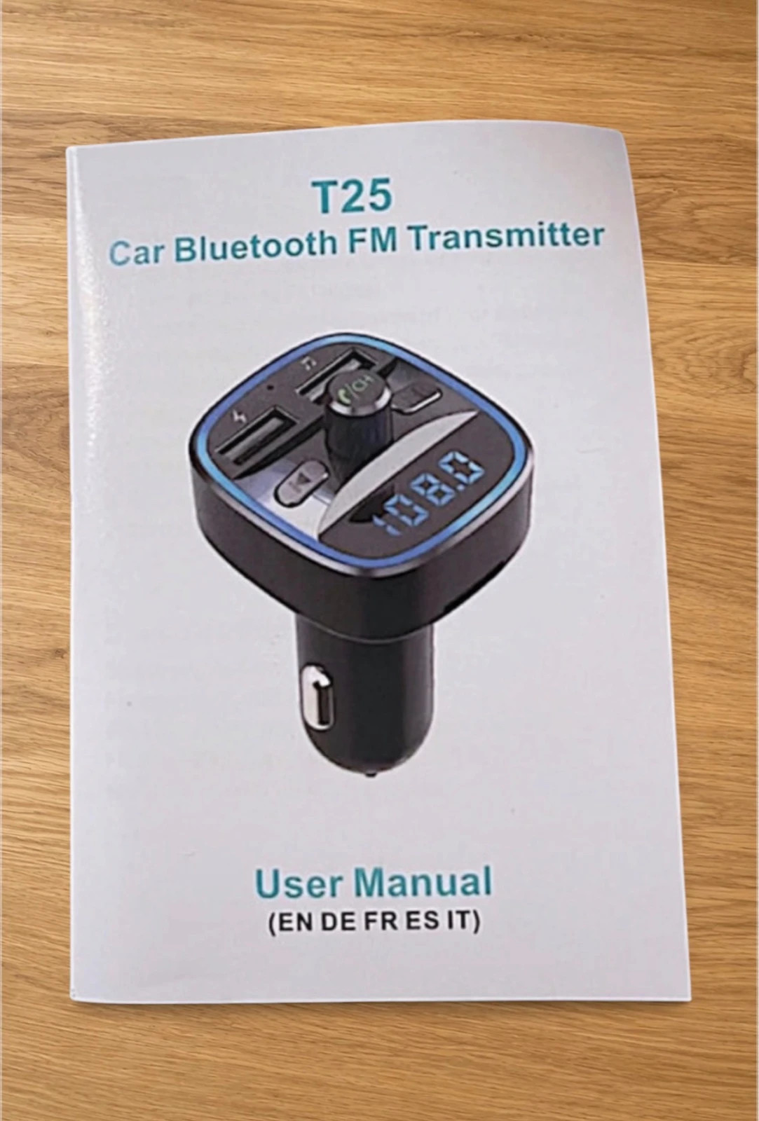 Transmisor FM Bluetooth T25 para Coche | Manos Libres y Doble USB MP3 – genérico 2