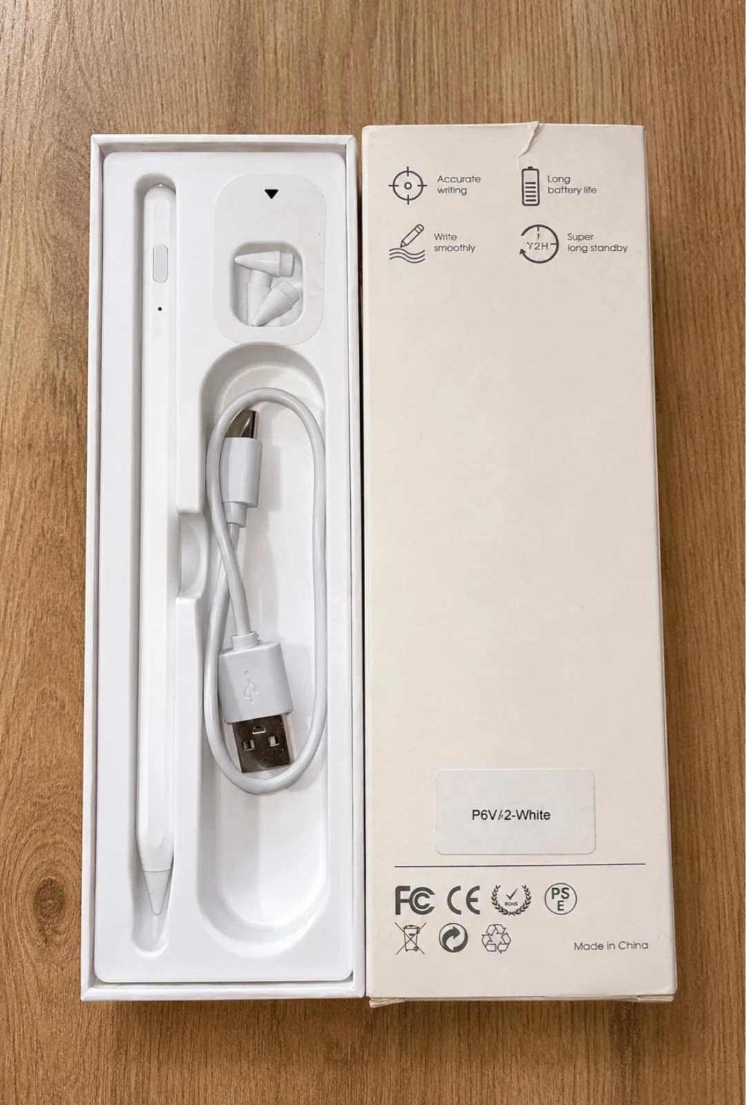 Lápiz Táctil Stylus Pen P6W-2 para Tablet con Puntas Recambio – Universal 2