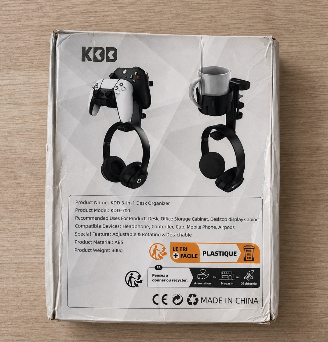 Soporte Gaming 3 en 1 • KDD • Rosa • Para Mandos Auriculares y Vaso – KDD 3