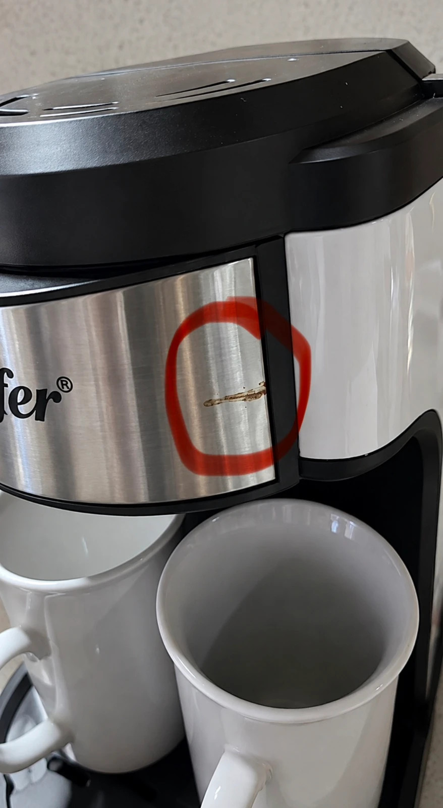 Cafetera De Goteo Sonifer • 2 Tazas Cerámica Compacta – Sonifer 4