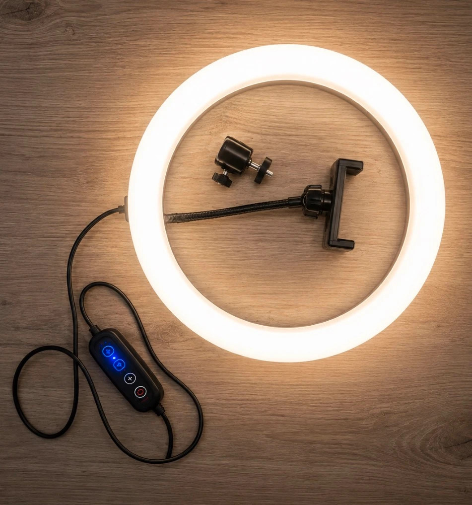 Aro de luz Led Rgb • MJ26 (26 cm) • Soporte para móvil • Conexión USB – mj26 2