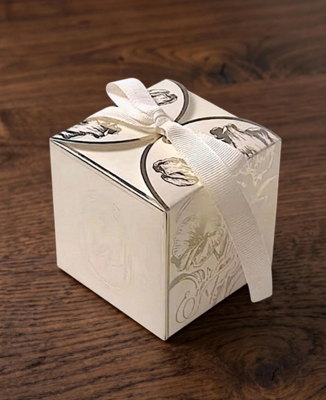 Pack 50 Cajitas Regalo Elegantes • 7x7cm • Detalles Boda • Eventos