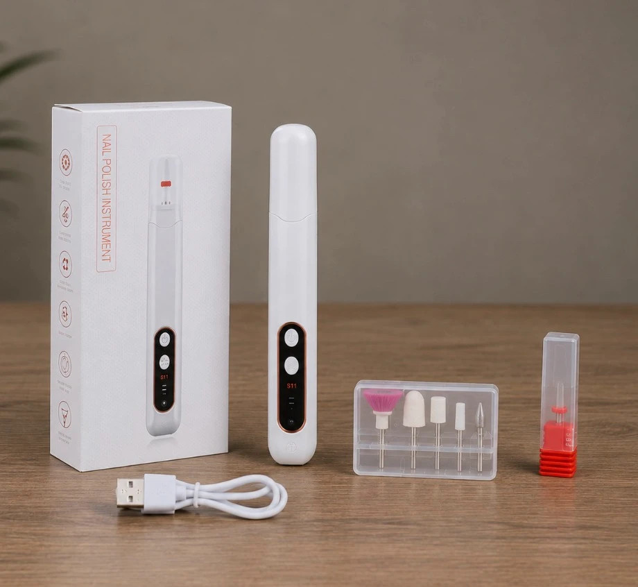 Torno de Uñas Eléctrico Inalámbrico • Recargable USB • Set Manicura Pedicura – genérico 2
