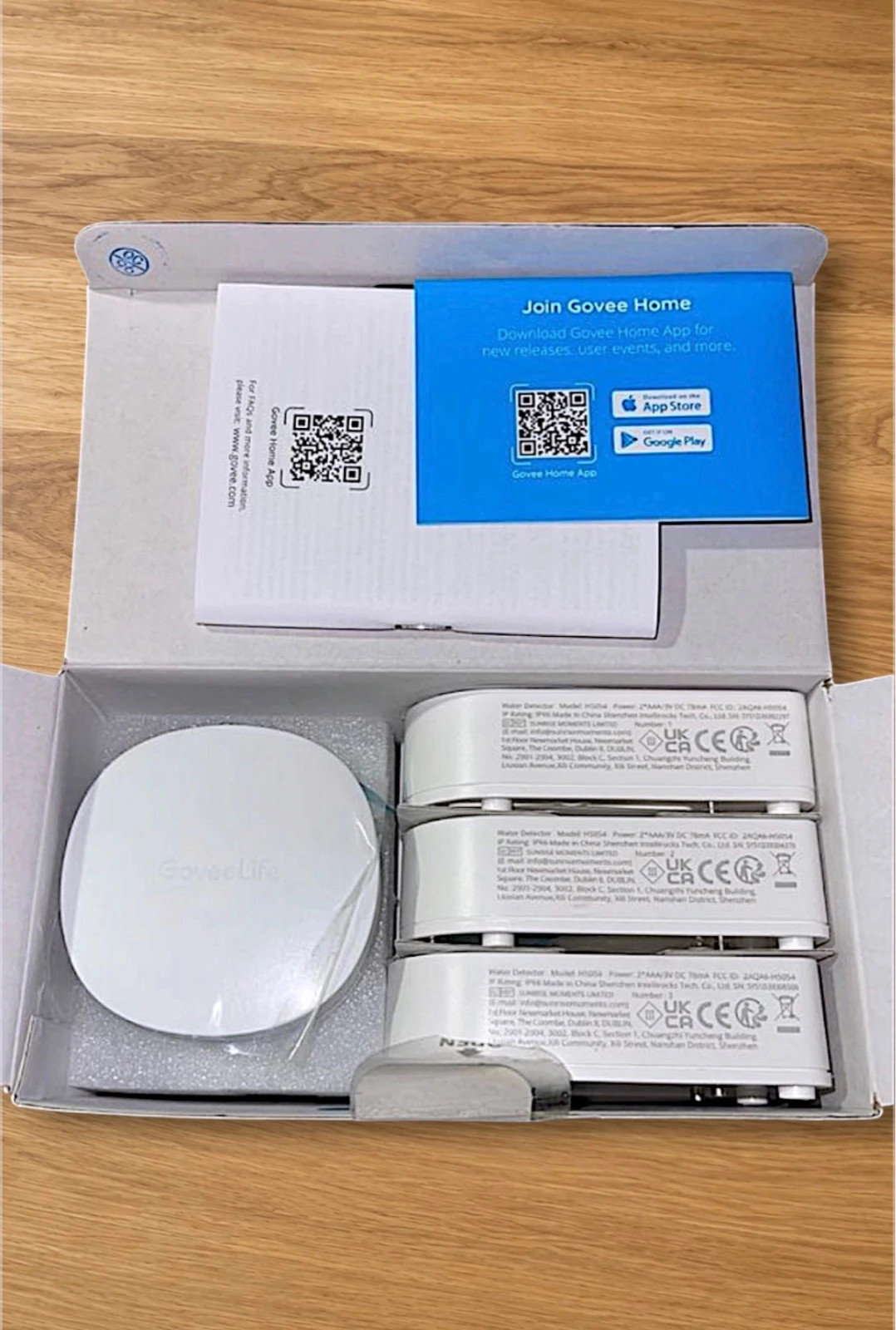 Pack 3 GoveeLife Water Leak Sensors + Smart Home Hub – GoveeLife 3