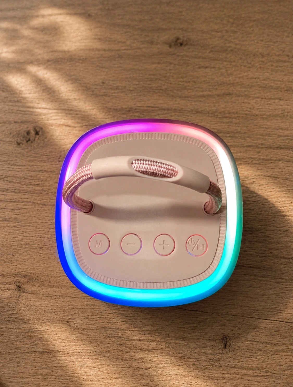 Mini Portable Bluetooth Karaoke • 2 Wireless Microphones • RGB Led Lights • Pink – Universal – taille 3 ans / 98 cm 3