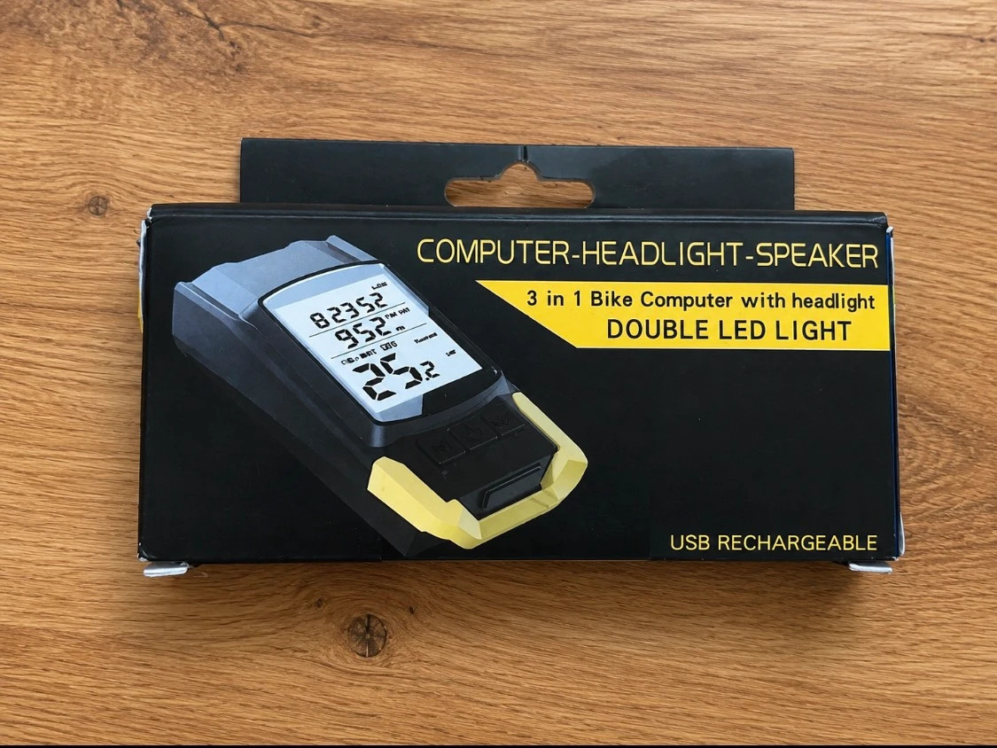 Bike kilometre counter with light and doorbell 3 in 1 – Universal 3