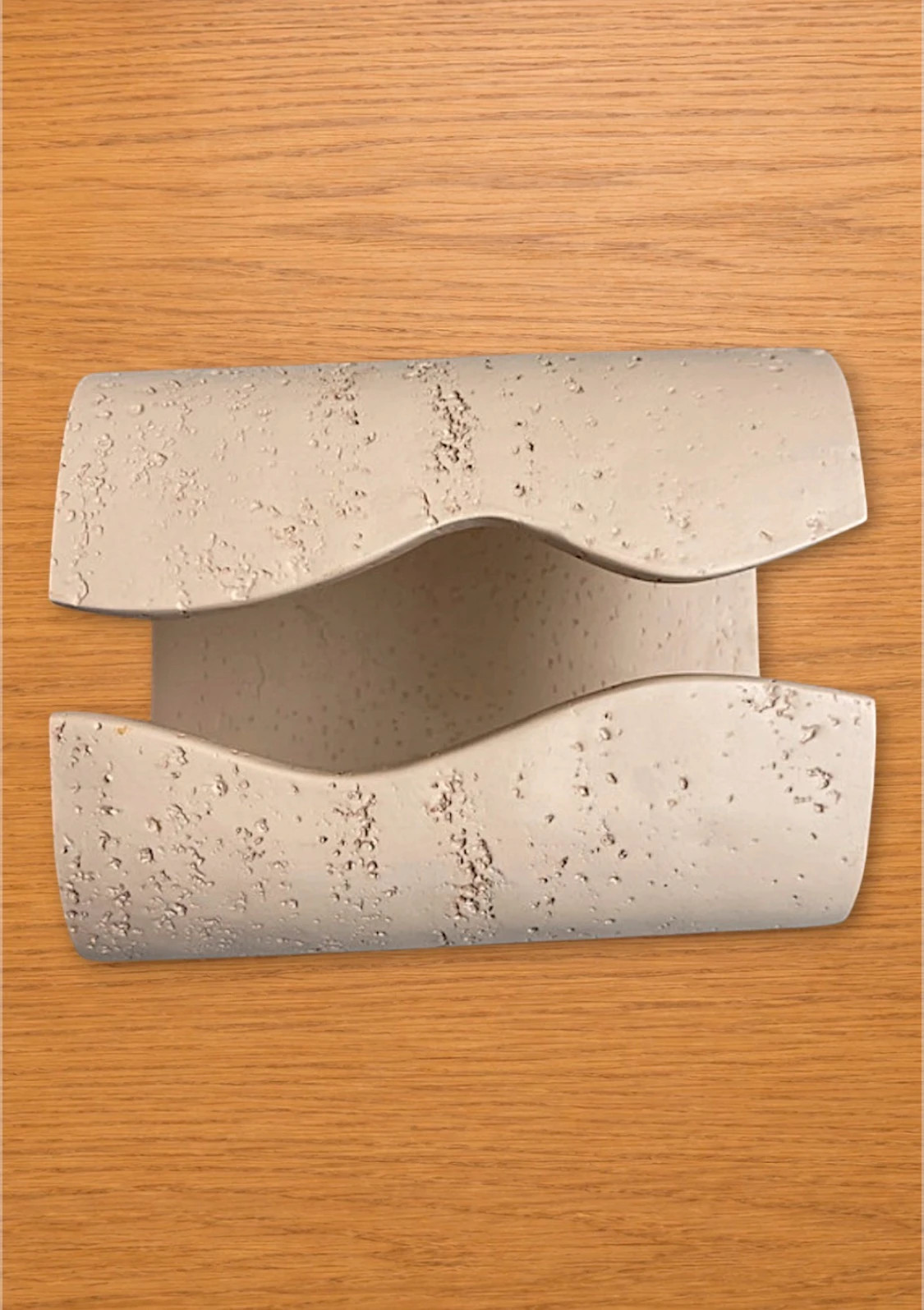 1: Portapañuelos servilletero • Piedra Wabi Sabi • Color Arena – sin marca 2