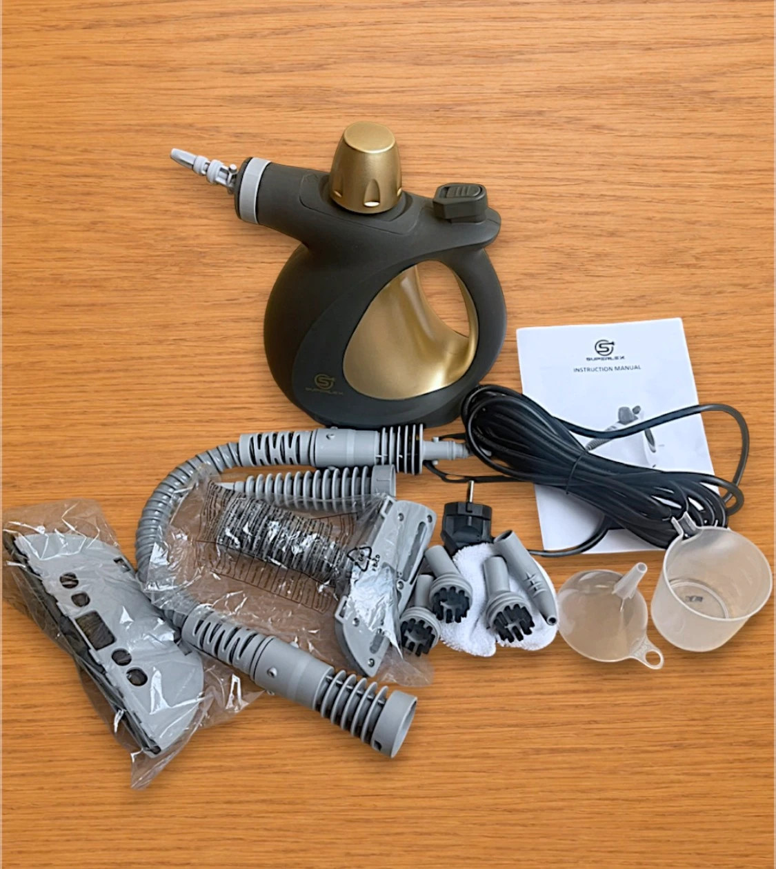 Vaporeta de Mano • Limpiador a Vapor Portátil • Con Accesorios