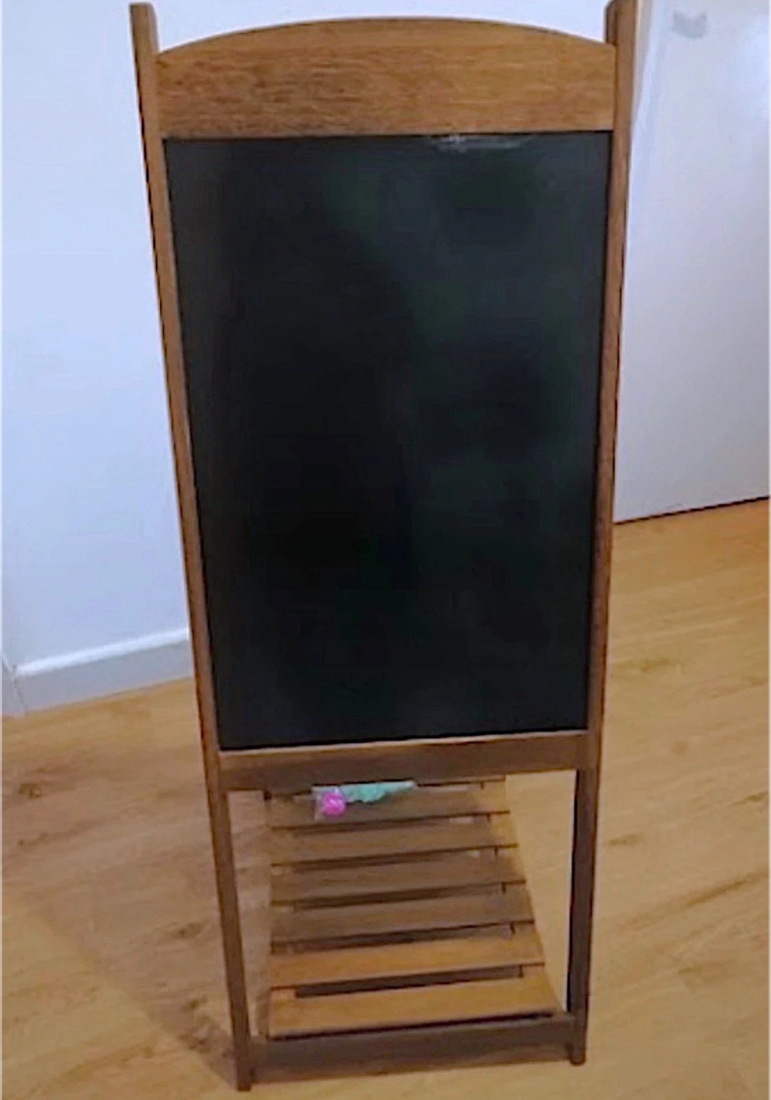 Pizarra Caballete Vintage Madera Magnética (110cm)