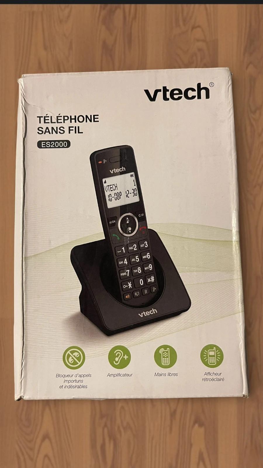 Teléfono Inalámbrico VTech ES2000 con Bloqueo de Llamadas y Amplificador – VTech 3