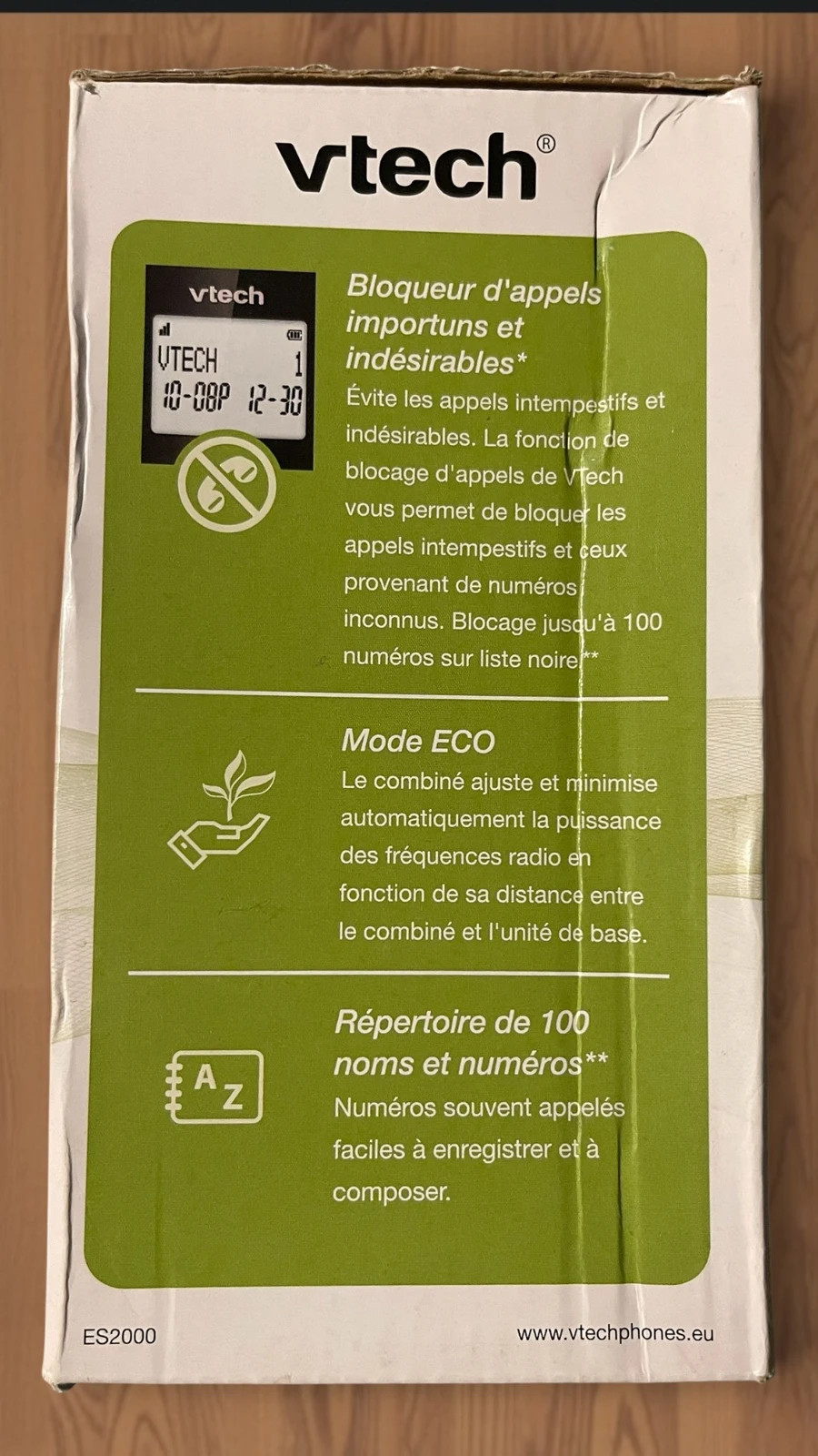 Teléfono Inalámbrico VTech ES2000 con Bloqueo de Llamadas y Amplificador – VTech 5