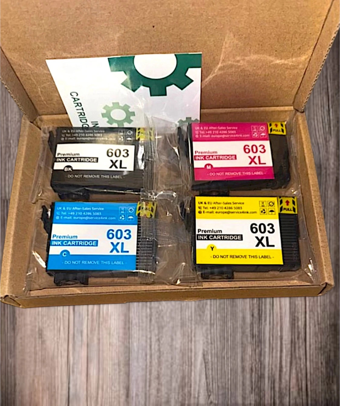 4 Compatible Ink Cartridges 603XL XL Premium for Epson Printer | High Capacity