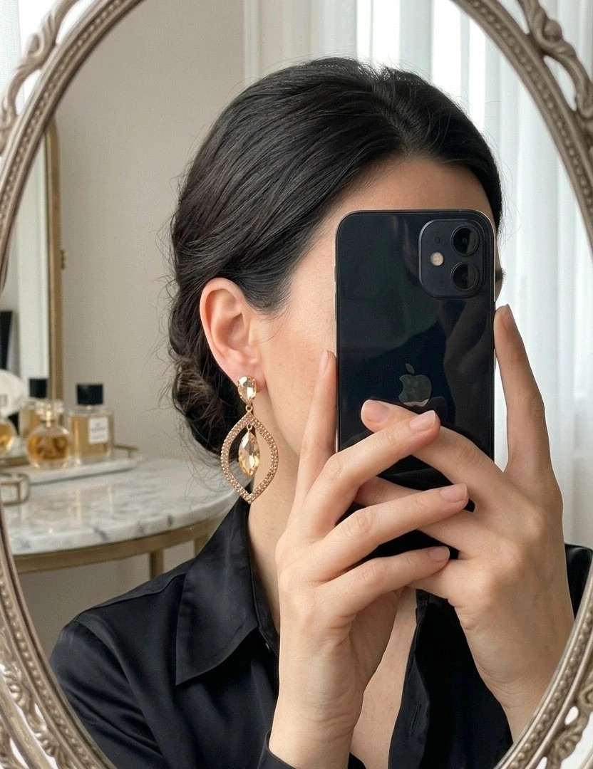 Boucles d'oreilles dorées – Boucles d'oreilles 2