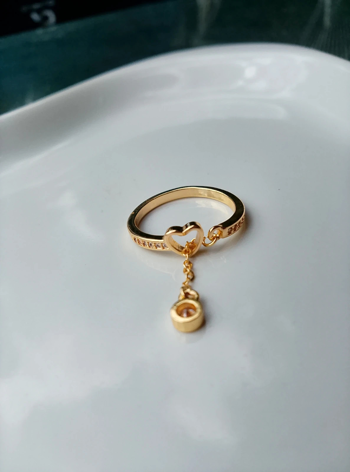 Bague doré ajustable – breloque – taille Ajustable 3