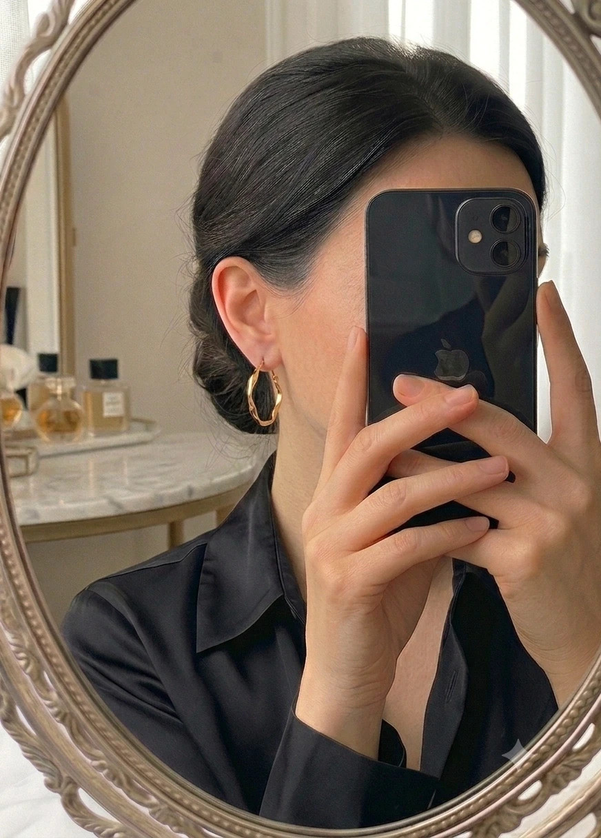 Boucles d'oreilles créole doré en acier inoxydable