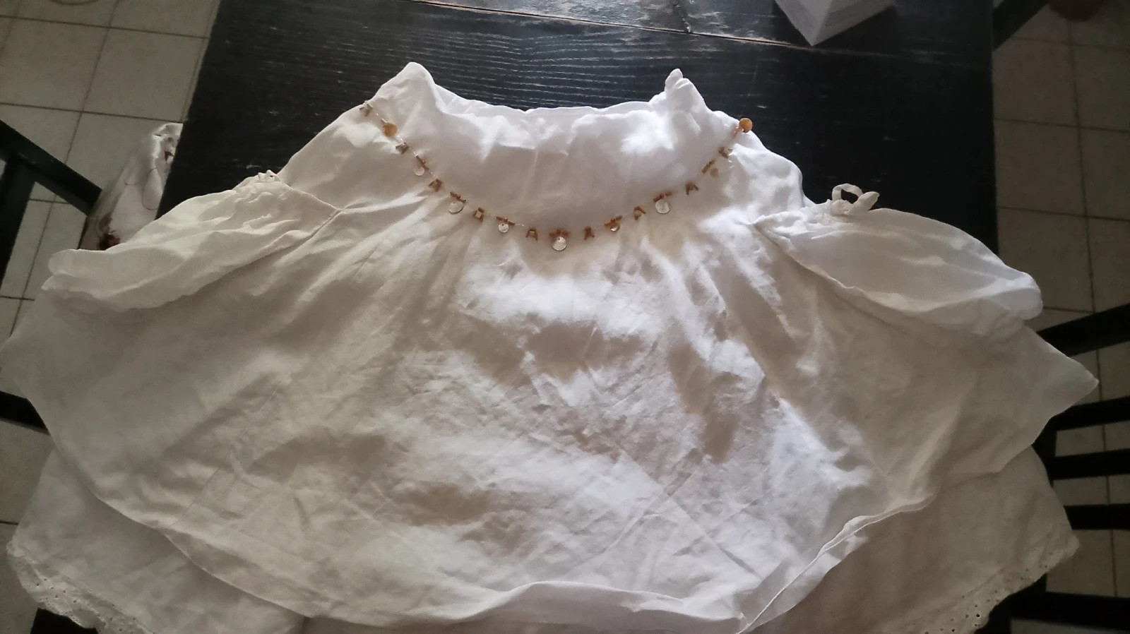 Jupe en lin blanche T 42 – Lailishi – taille L / 40 / 12 3