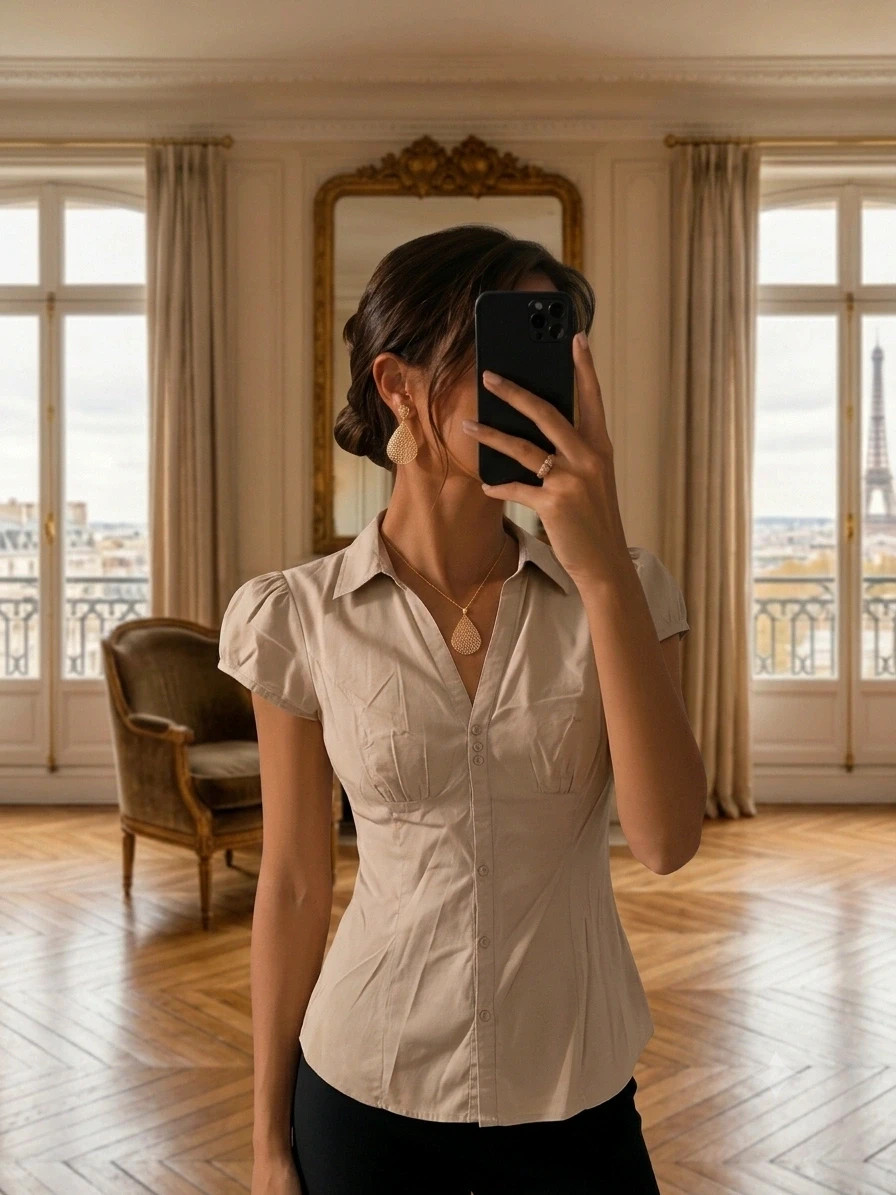 Blouse camaïeu taille 42 en coton