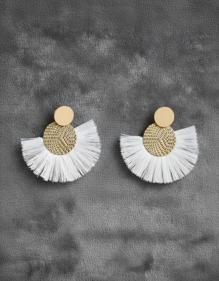 Boucles d'oreilles doré rétro