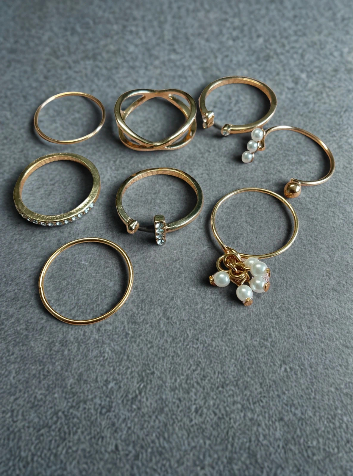 Ensemble de bague doré
