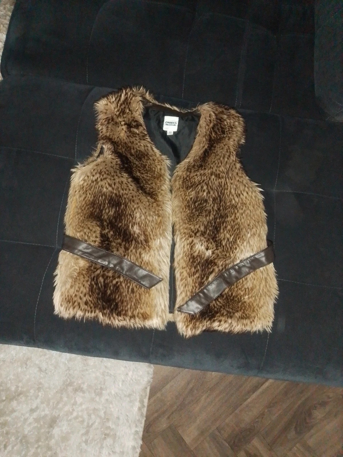 Veste fourrure sans manche 12 ans