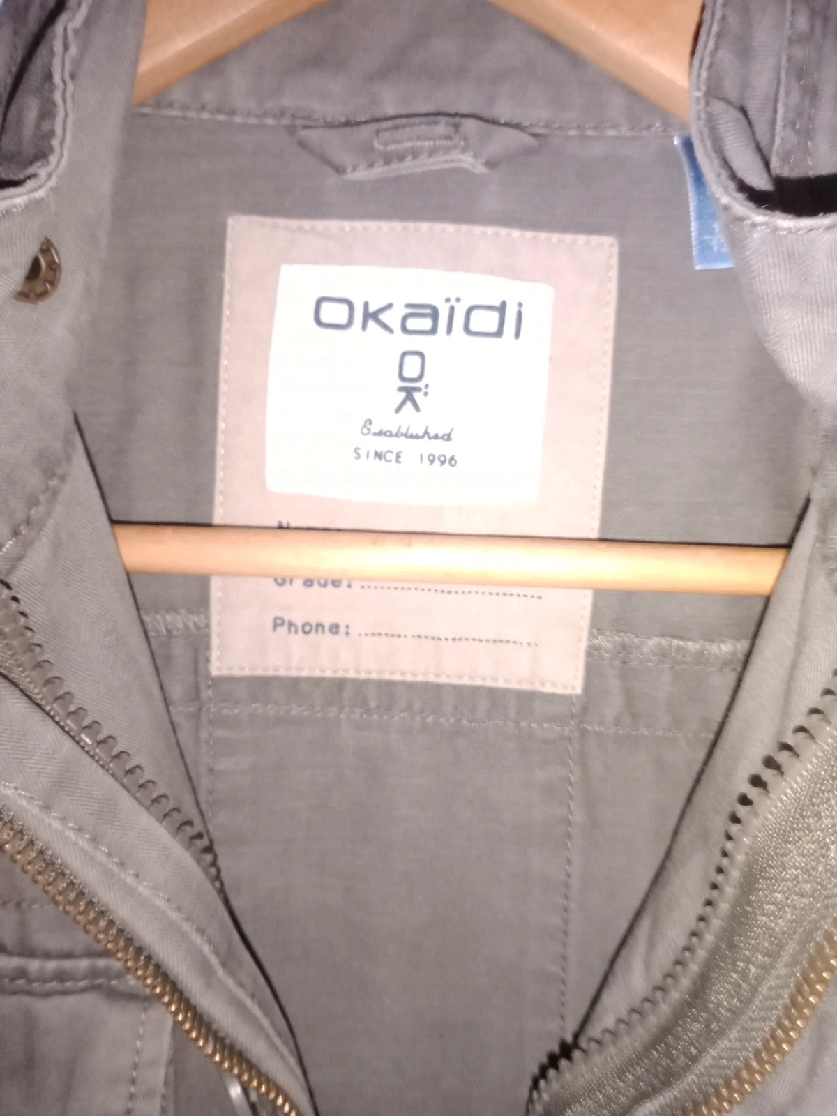 Veste kaki 10ans – Okaïdi – taille 10 ans / 140 cm 3