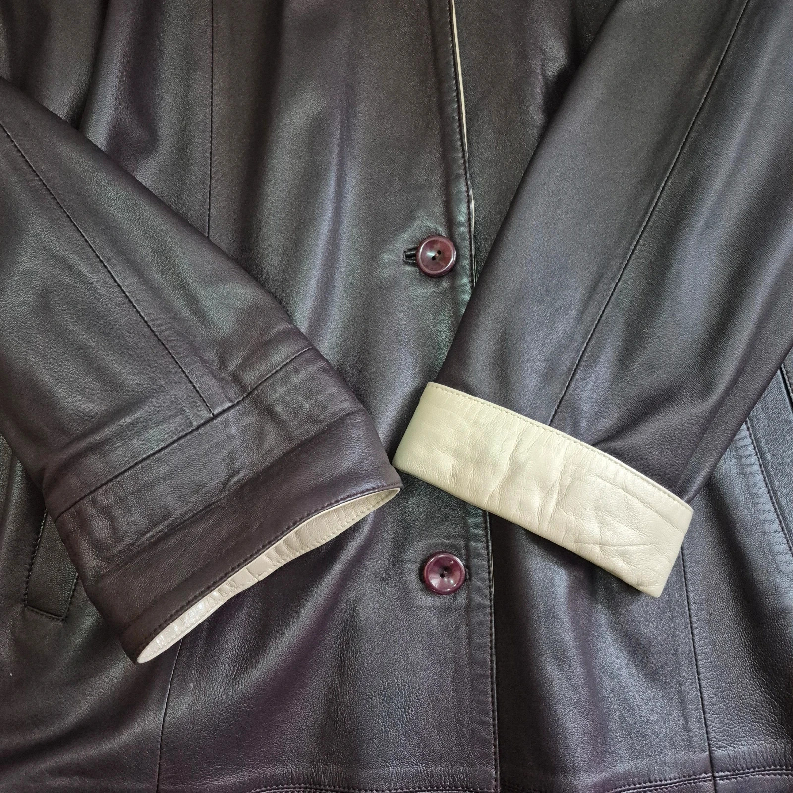 Abrigo largo – lito piel – taille XXL / 44 / 16 3
