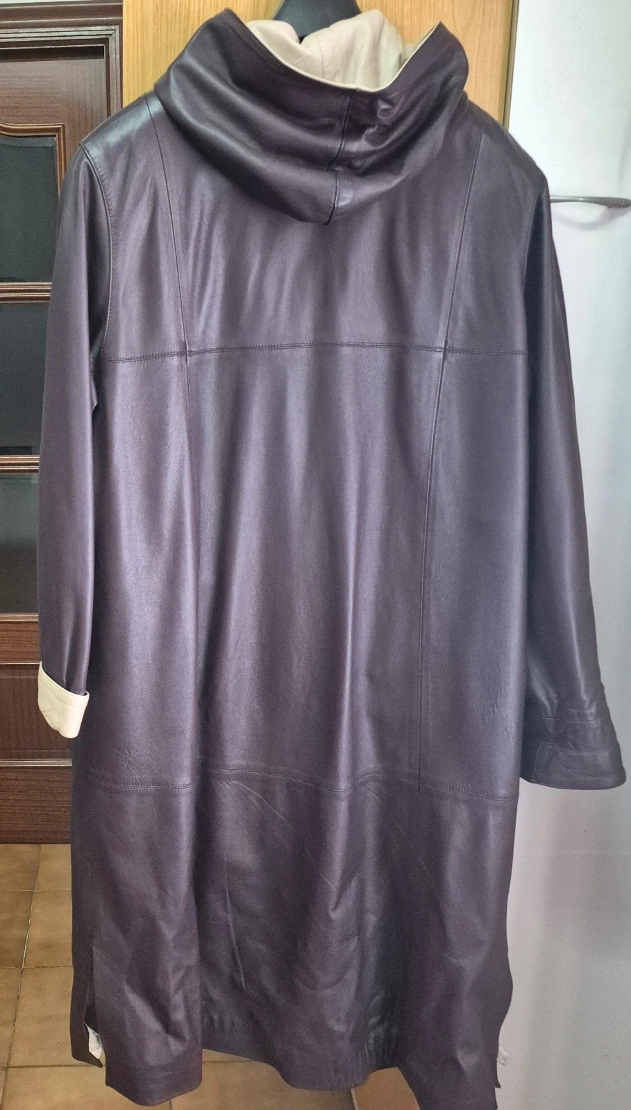Abrigo largo – lito piel – taille XXL / 44 / 16 4