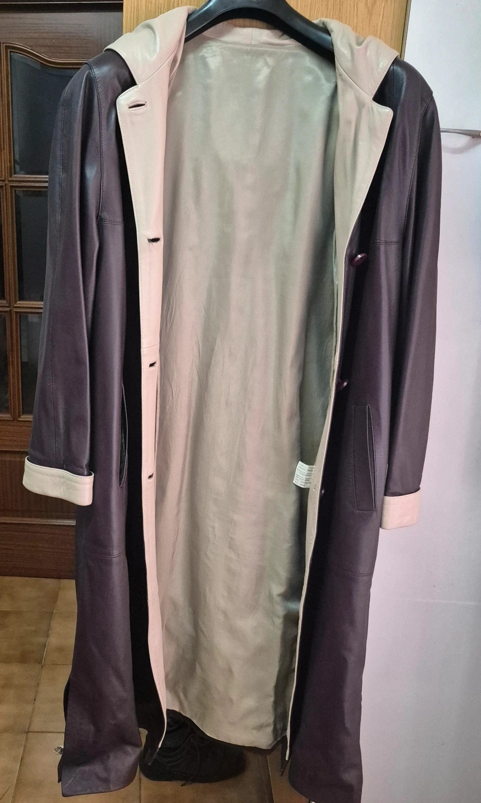 Abrigo largo – lito piel – taille XXL / 44 / 16