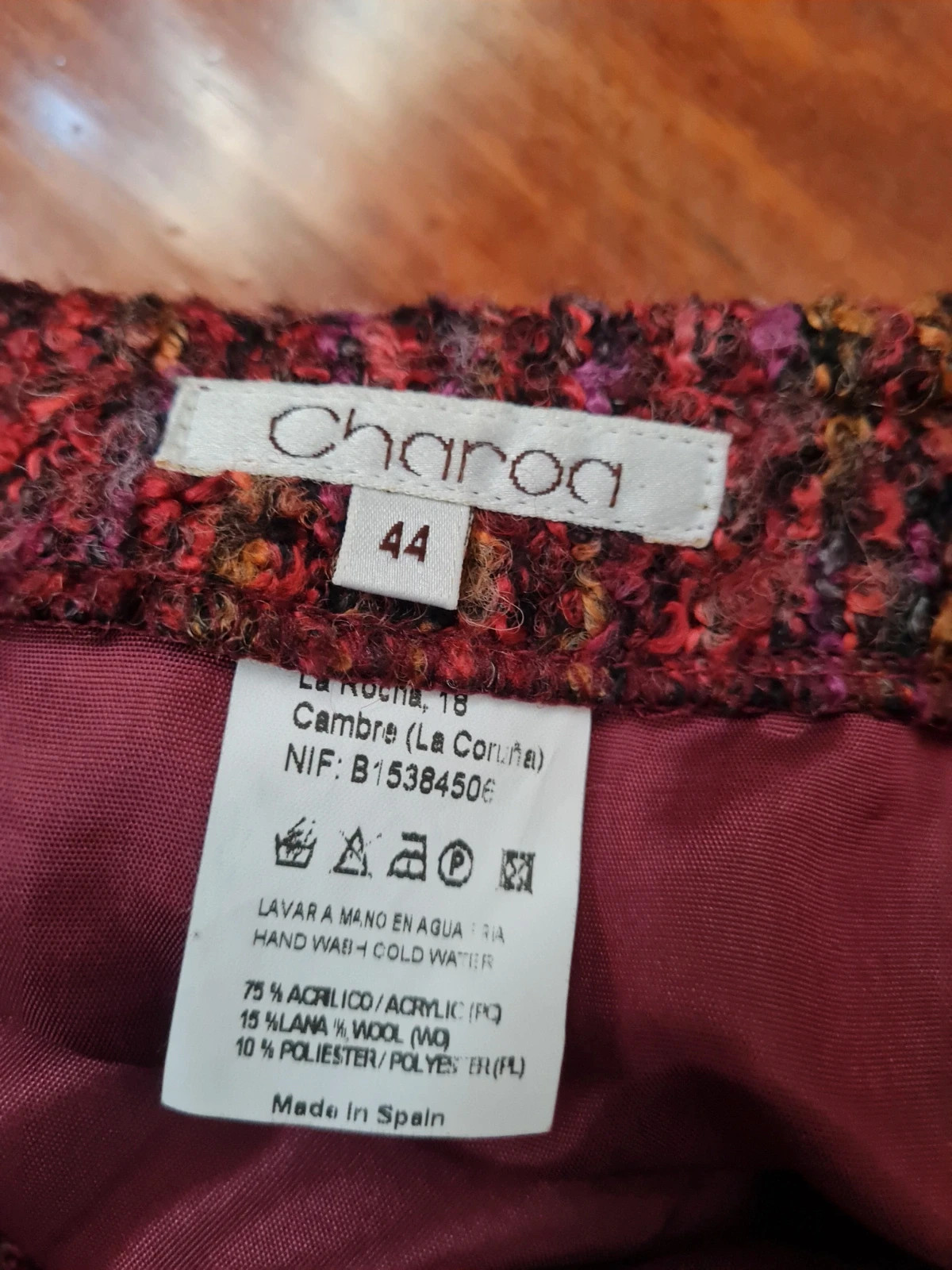 Falda tweed – Charoa – taille XXL / 44 / 16 5