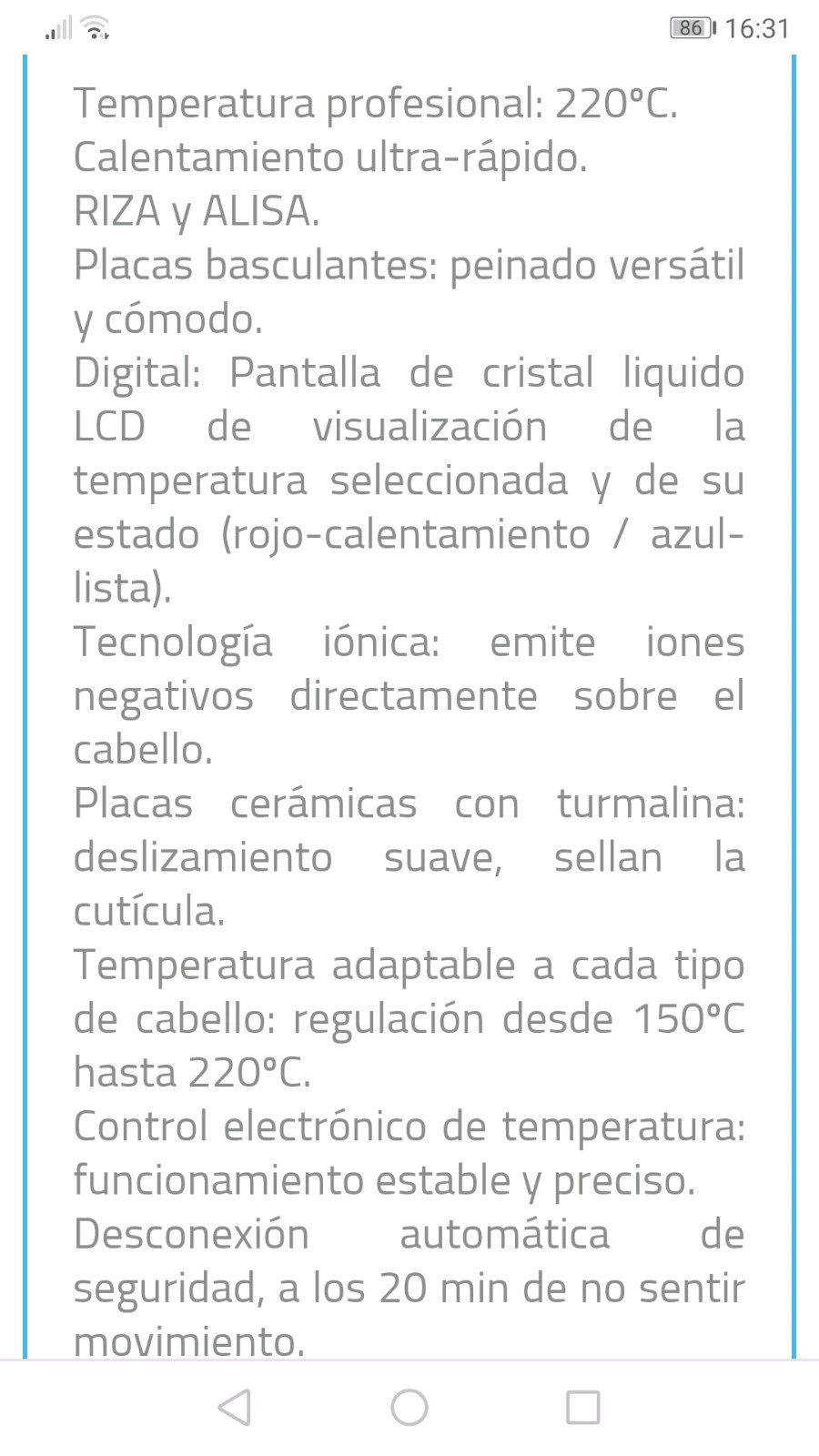 Plancha pelo – Solac 5