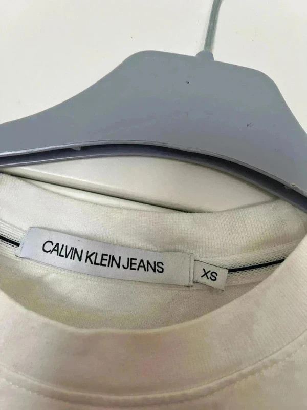T-shirt calvin klein ck blanc – Calvin Klein – taille XS / 34 / 6 3