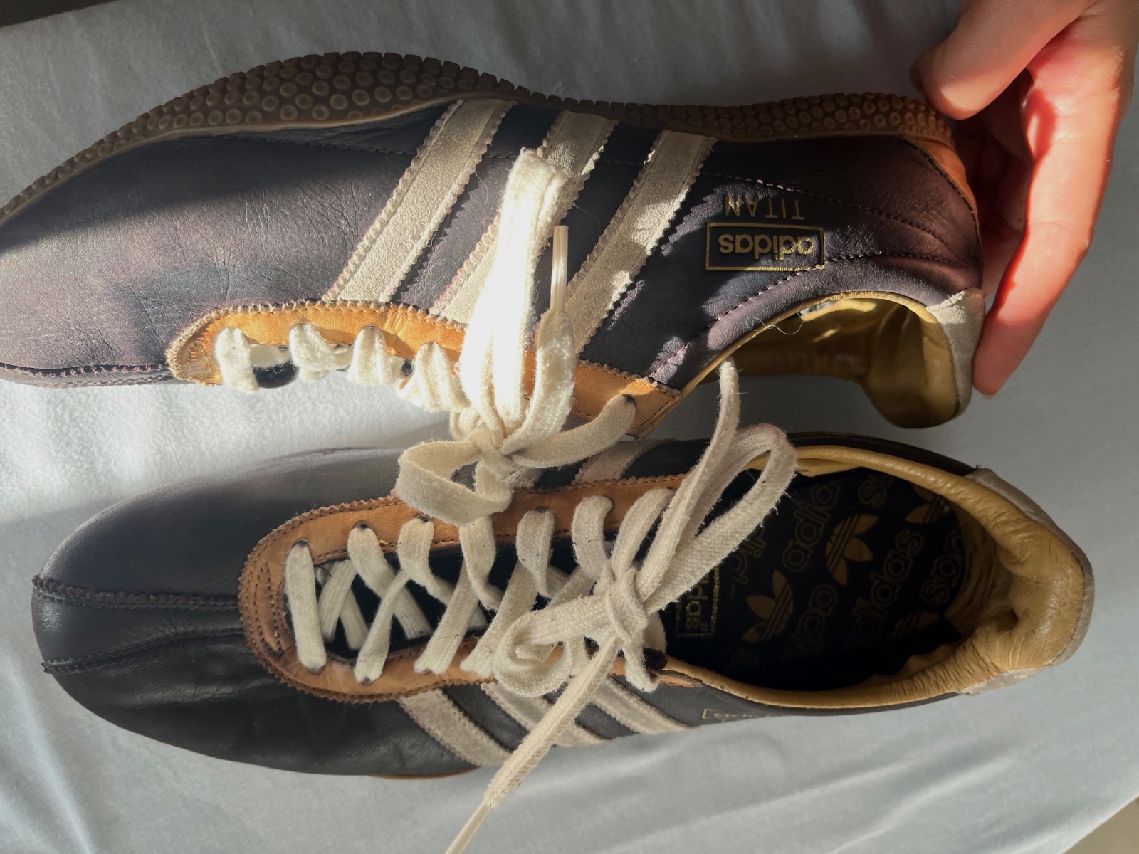 Baskets Adidas Titan en cuir taille 44 – Adidas – taille US 10 2