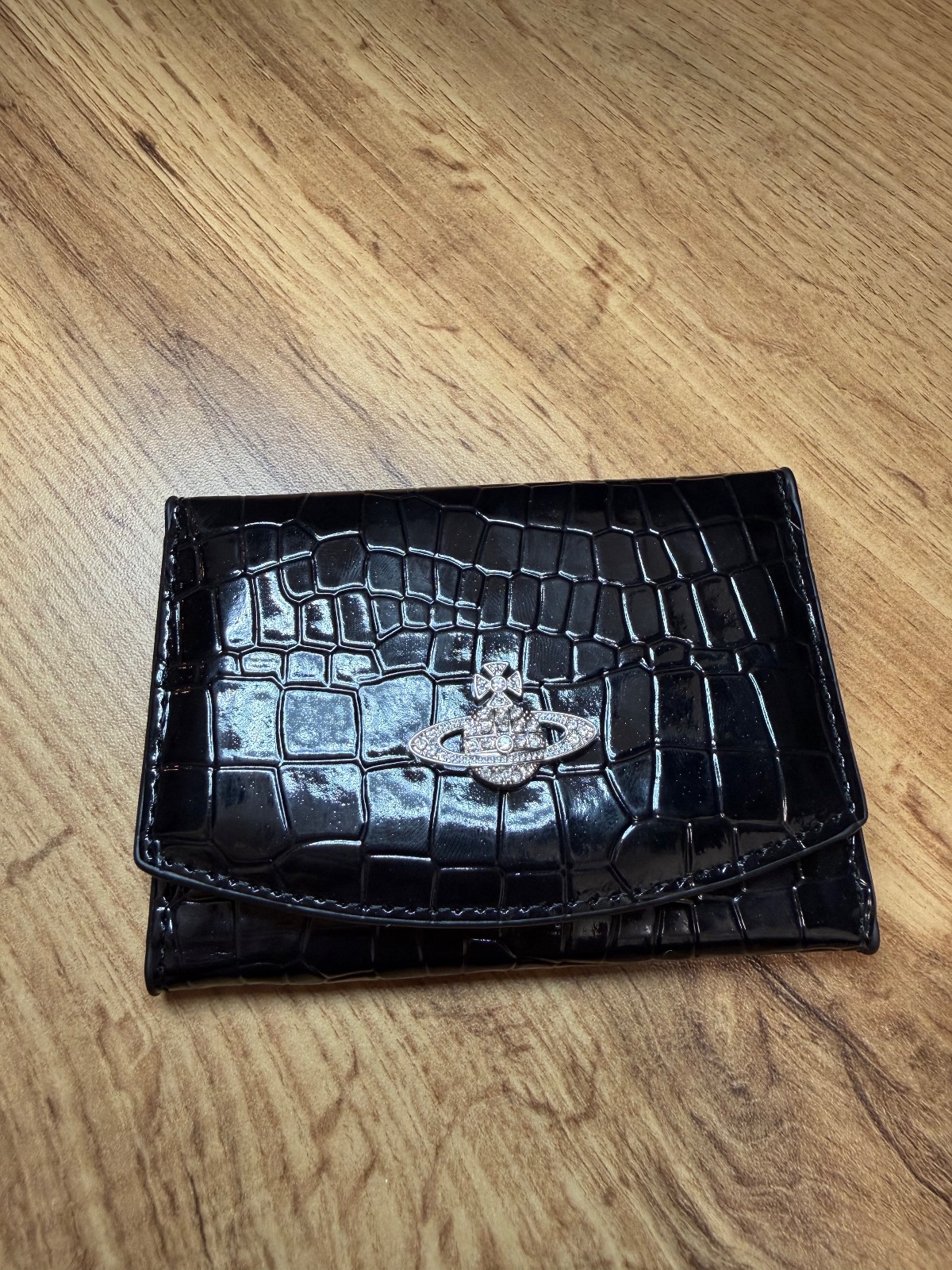 Portefeuille Vivienne Westwood noir crocodile 2