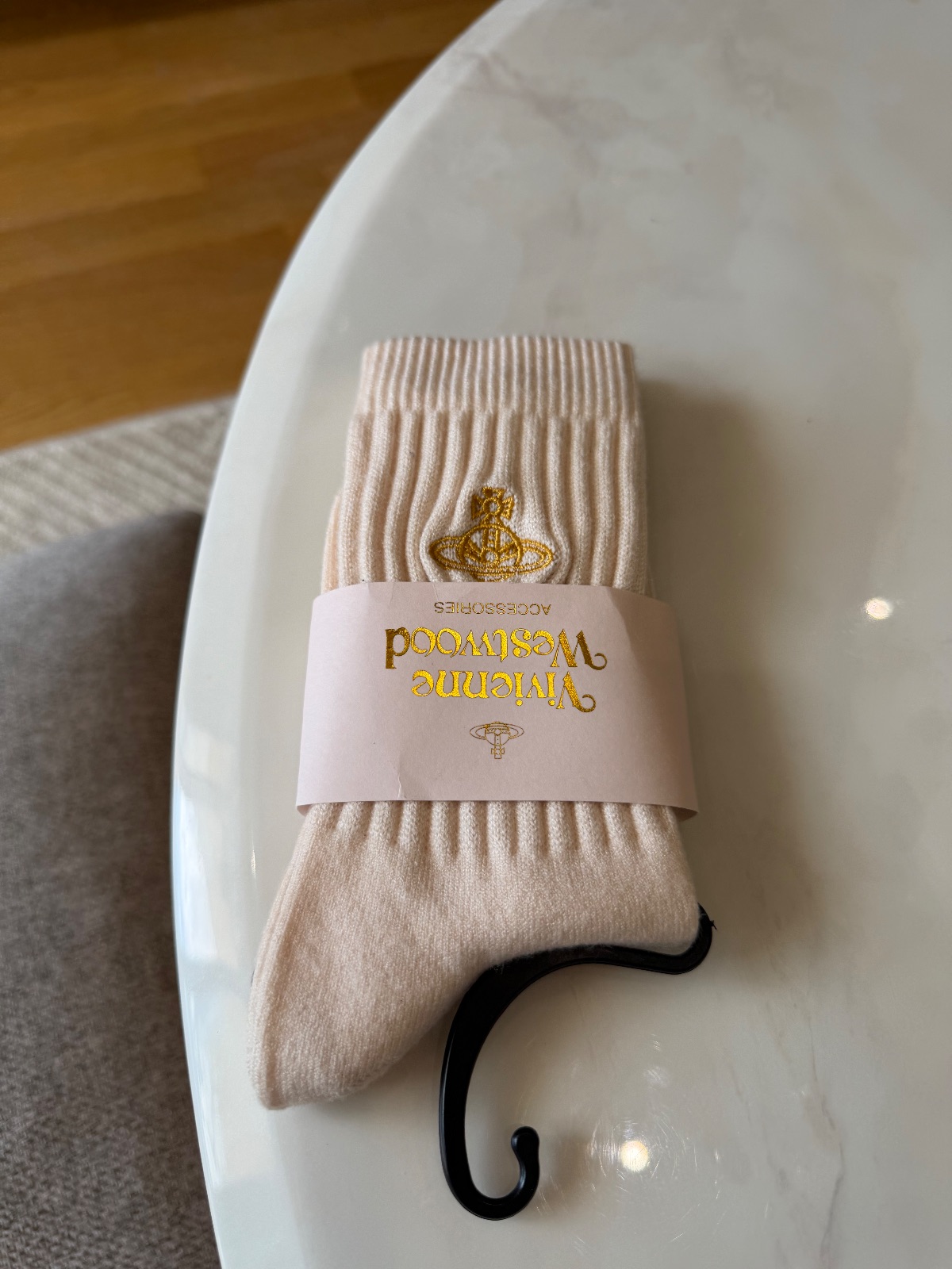 Vivienne Westwood chaussettes roses côtelées