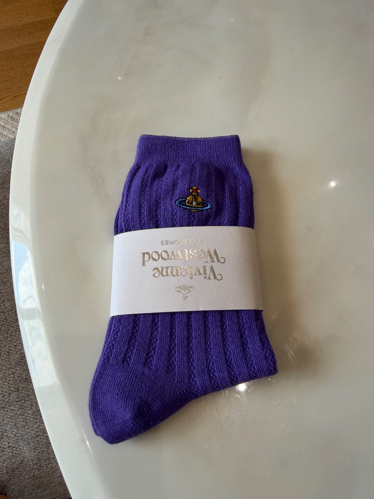 Chaussettes Vivienne Westwood violettes