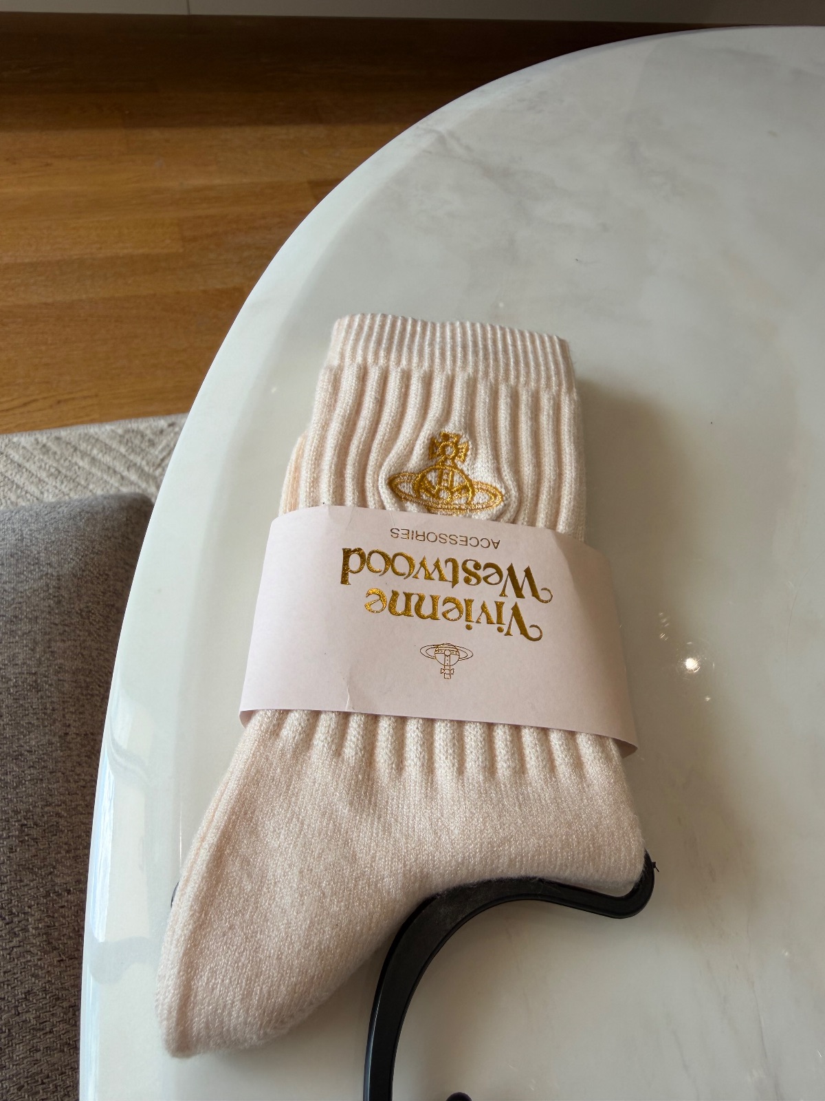 Chaussettes Vivienne Westwood beige