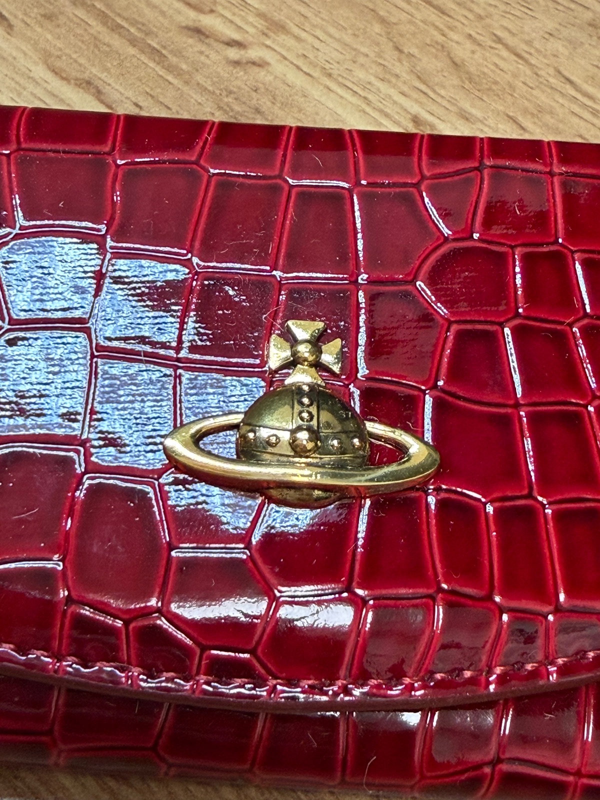 Vivienne Westwood portefeuille rouge croco 3
