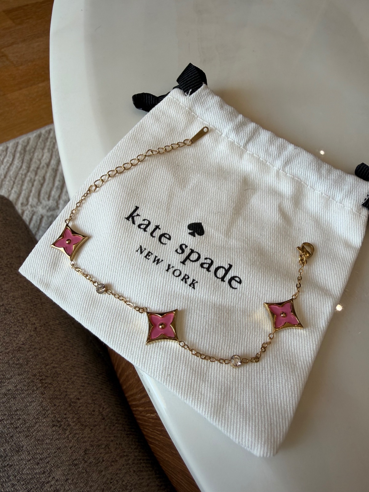 Bracelet kate spade NEW YORK étoiles roses 2